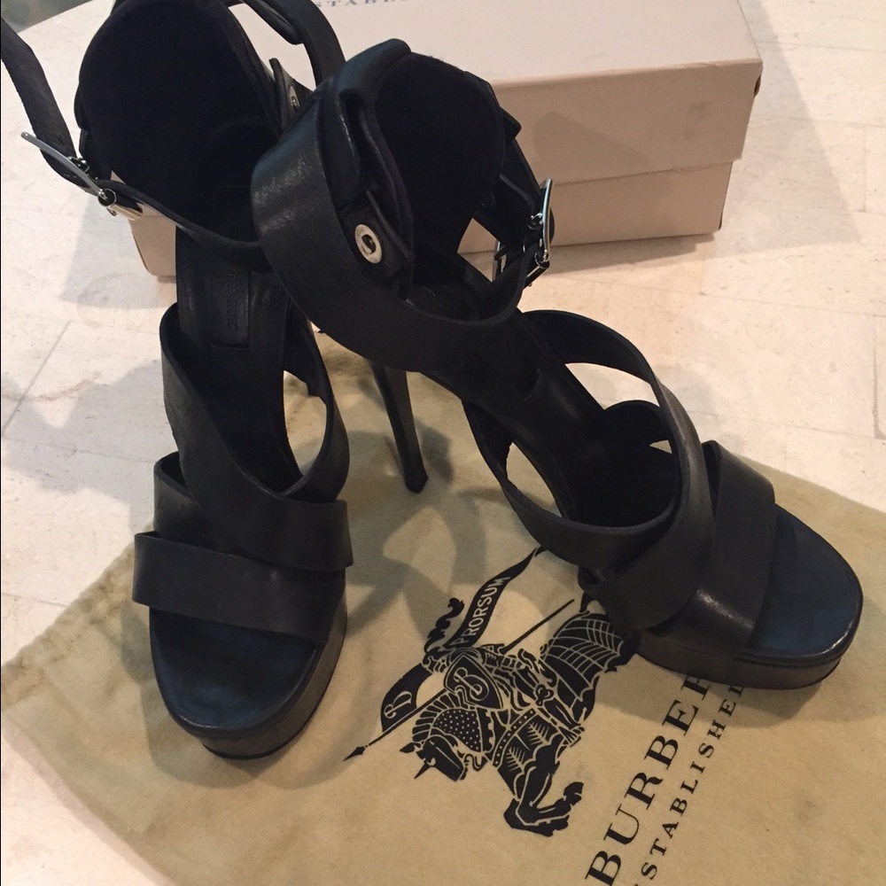 💯AUTHENTIC BURBERRY army 130 platform sandals